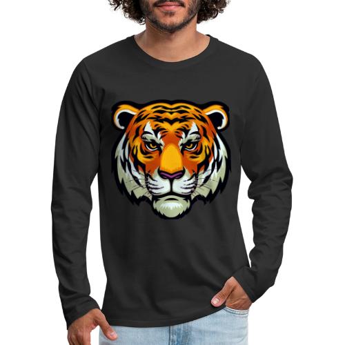 Tiger Fashion Feline Animal, Tiger Willing Success - Men's Premium Long Sleeve T-Shirt