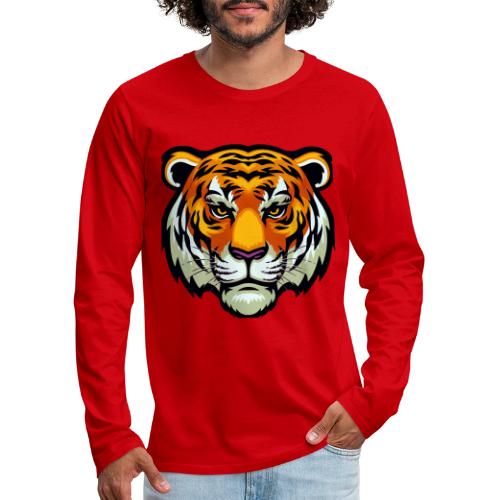 Tiger Fashion Feline Animal, Tiger Willing Success - Men's Premium Long Sleeve T-Shirt