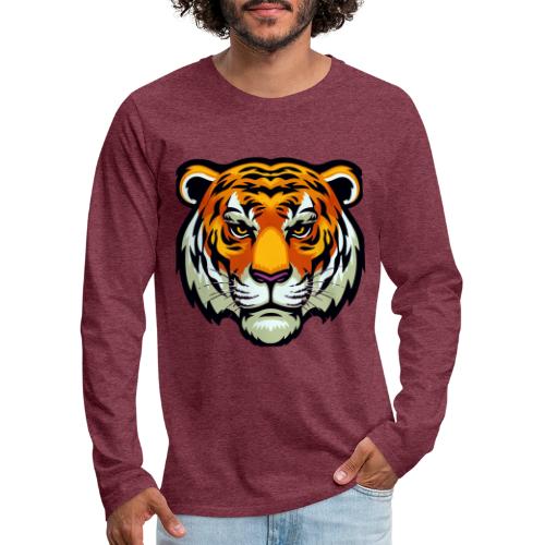 Tiger Fashion Feline Animal, Tiger Willing Success - Men's Premium Long Sleeve T-Shirt
