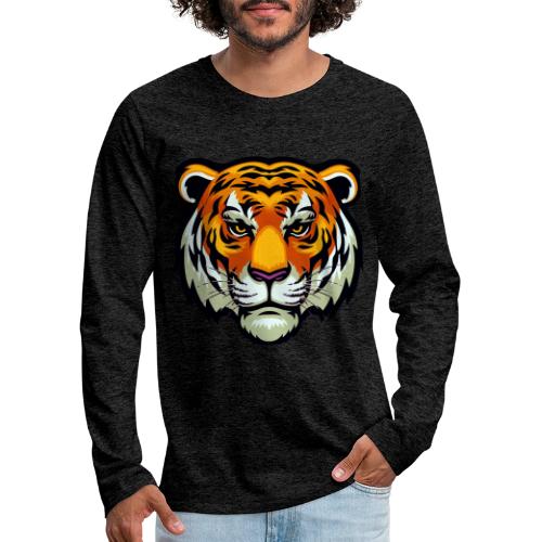 Tiger Fashion Feline Animal, Tiger Willing Success - Men's Premium Long Sleeve T-Shirt
