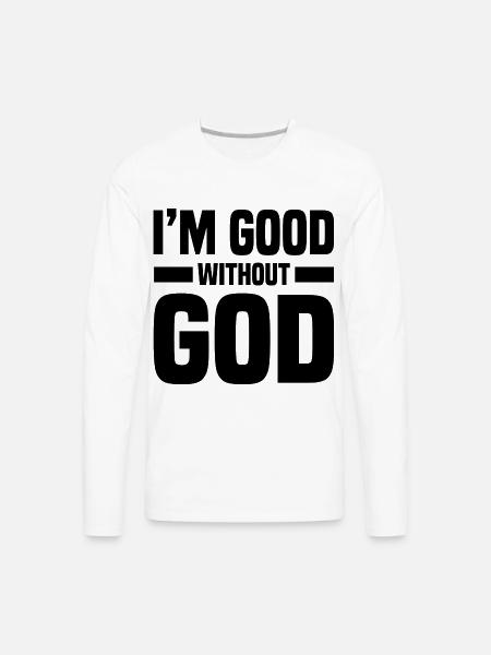 atheists - Men's Premium Long Sleeve T-Shirt - white