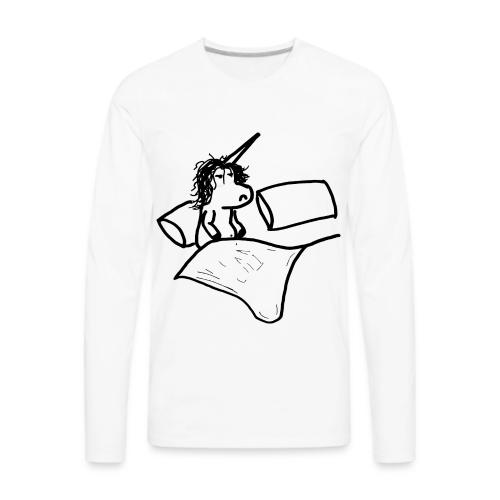 Waking up unicorn - Men's Premium Long Sleeve T-Shirt