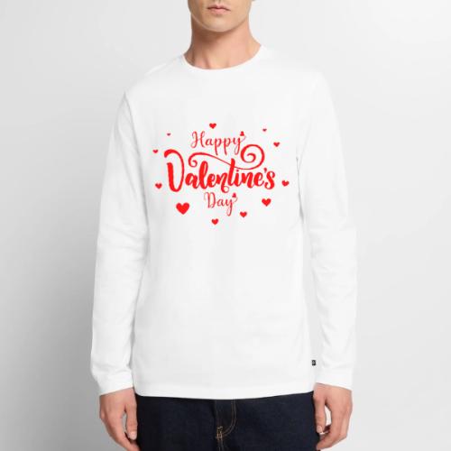 Valentine's Day Design February 14, Love Day - Men's Premium Long Sleeve T-Shirt
