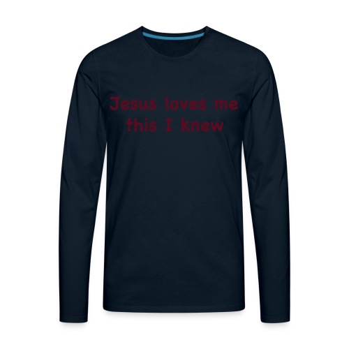 jesus loves me - Men's Premium Long Sleeve T-Shirt