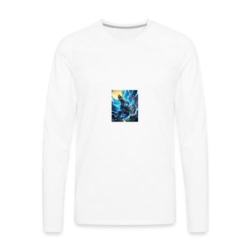 Blue lighting dragom - Men's Premium Long Sleeve T-Shirt