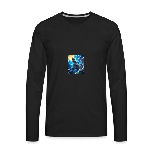 Blue lighting dragom - Men's Premium Long Sleeve T-Shirt