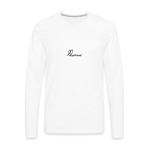 clean llamour logo - Men's Premium Long Sleeve T-Shirt