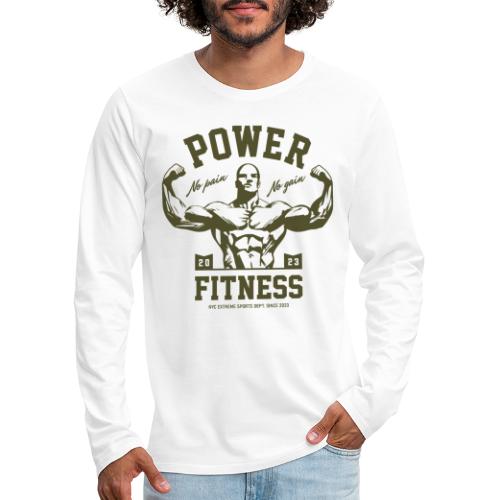 fitness bodybuilding gym - Men's Premium Long Sleeve T-Shirt