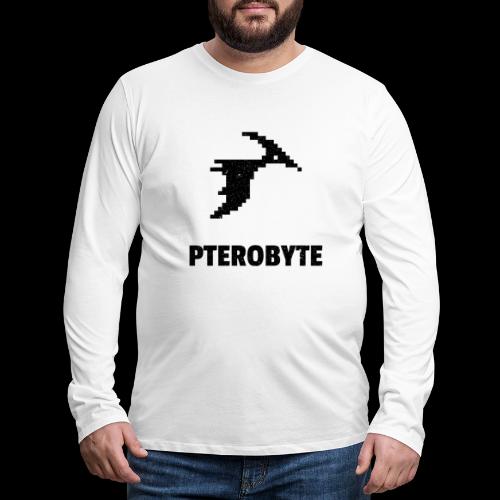 Pterobyte | Epic Digital Dinosaur - Men's Premium Long Sleeve T-Shirt