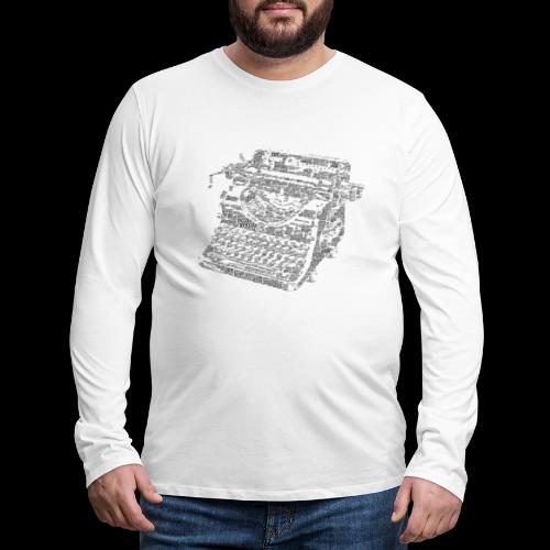 Typewritten Logophile - Men's Premium Long Sleeve T-Shirt