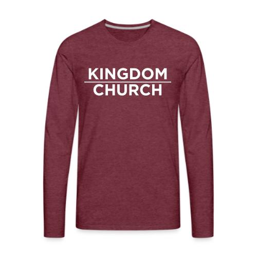 KingdomOverChurchWhite - Men's Premium Long Sleeve T-Shirt