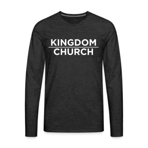 KingdomOverChurchWhite - Men's Premium Long Sleeve T-Shirt