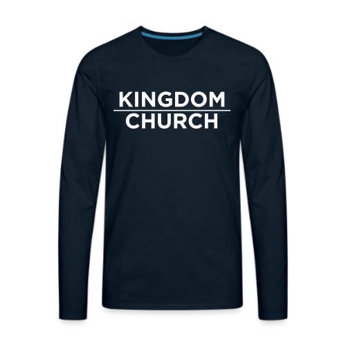 KingdomOverChurchWhite - Men's Premium Long Sleeve T-Shirt