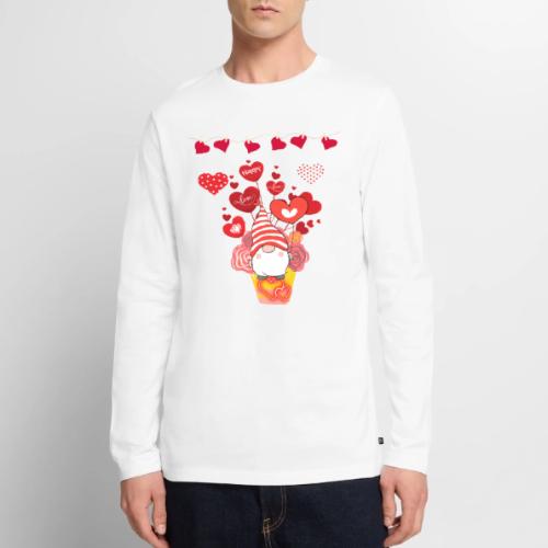 Design wrapped in love hearts, vibrating in love. - Men's Premium Long Sleeve T-Shirt