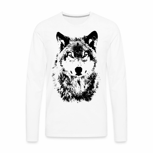 Cool OnePleasure Bad Wolf Leader Look Gift Ideas - Men's Premium Long Sleeve T-Shirt