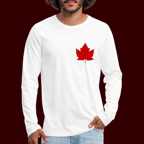 Canadian Maple Leaf Art Souvenir Shirts & Gifts - Men's Premium Long Sleeve T-Shirt
