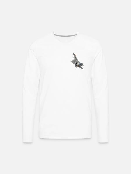 F22-Raptor - Men's Premium Long Sleeve T-Shirt - white