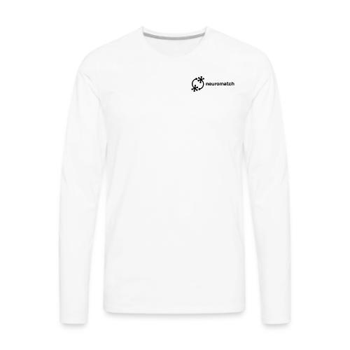 NM Name Logo (Black) - Men's Premium Long Sleeve T-Shirt