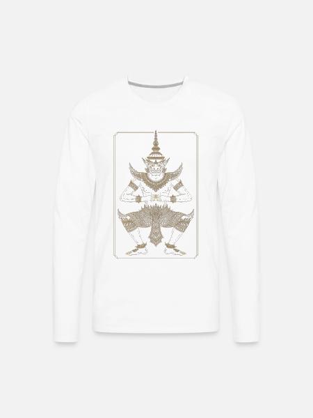 Golden Dancer Guardian - Men's Premium Long Sleeve T-Shirt - white