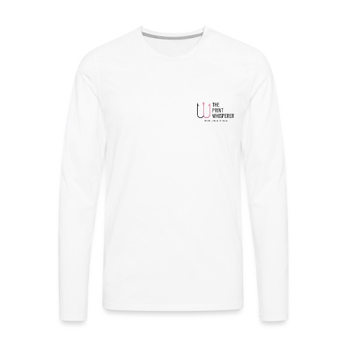 The Print Whisperer Logo - Men's Premium Long Sleeve T-Shirt