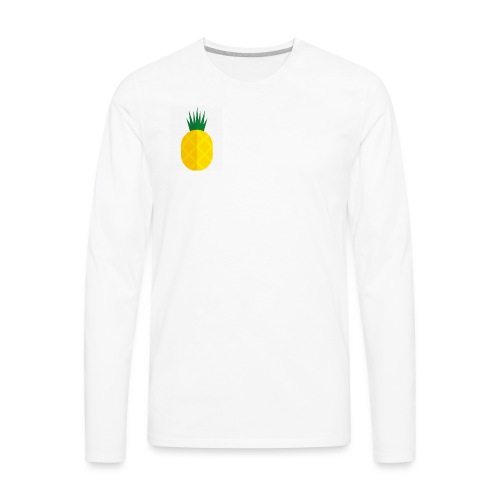Pixel looking Pineapple - Men's Premium Long Sleeve T-Shirt