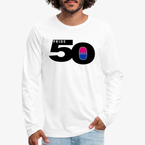50 Pride Bisexual Pride Flag - Men's Premium Long Sleeve T-Shirt