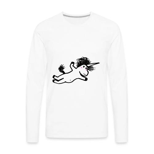 falling unicorn - Men's Premium Long Sleeve T-Shirt