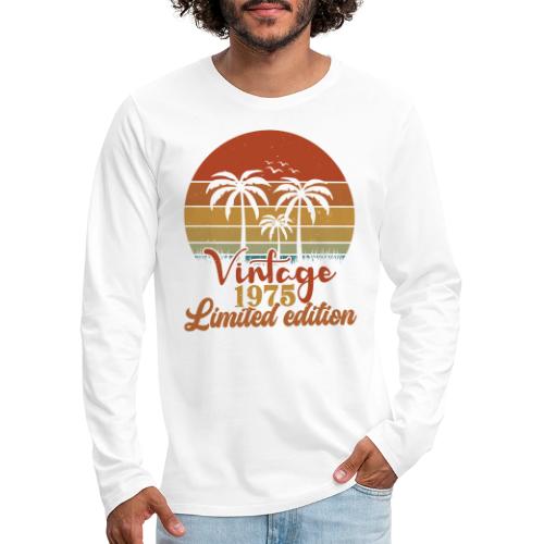 The Years Collection - 1975 Vintage Palm Trees - Men's Premium Long Sleeve T-Shirt