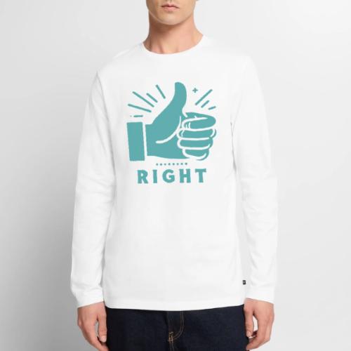 Right - Men's Premium Long Sleeve T-Shirt