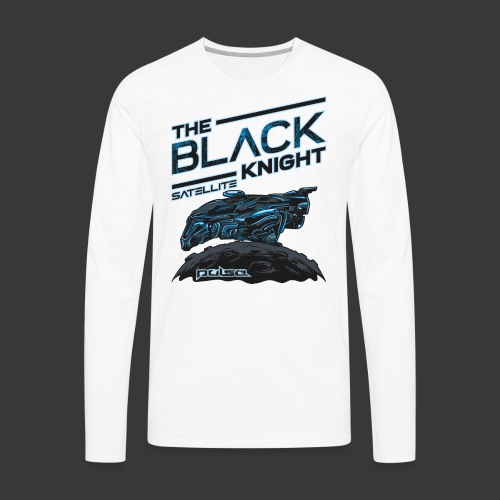 The Black Knight Satellite (Pulse) (For White) - Men's Premium Long Sleeve T-Shirt