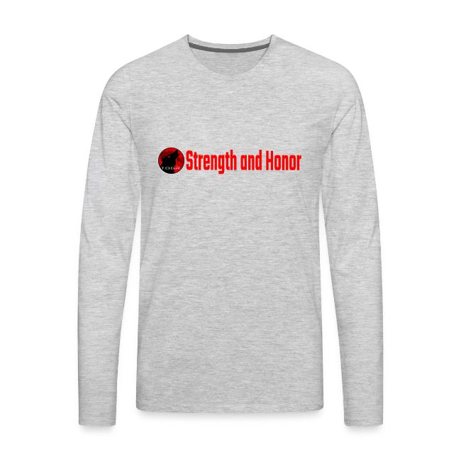 Strength and Honor - Red Letters