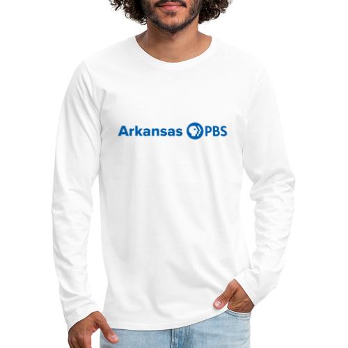 Arkansas PBS blue white - Men's Premium Long Sleeve T-Shirt
