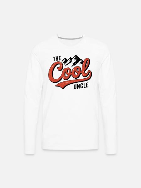 The cool uncle - Men's Premium Long Sleeve T-Shirt - white