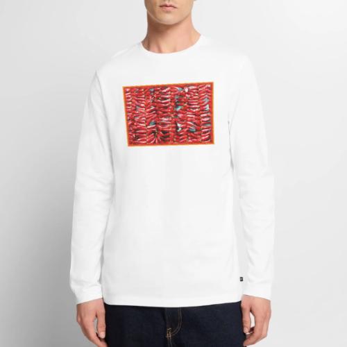 Red Jalapeno Chilli Peppers Cute Photo. Buy Now - Men's Premium Long Sleeve T-Shirt
