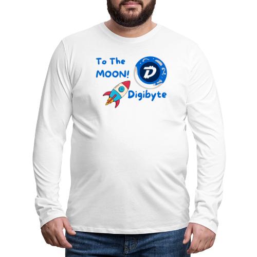Digibyte To The Moon - Men's Premium Long Sleeve T-Shirt