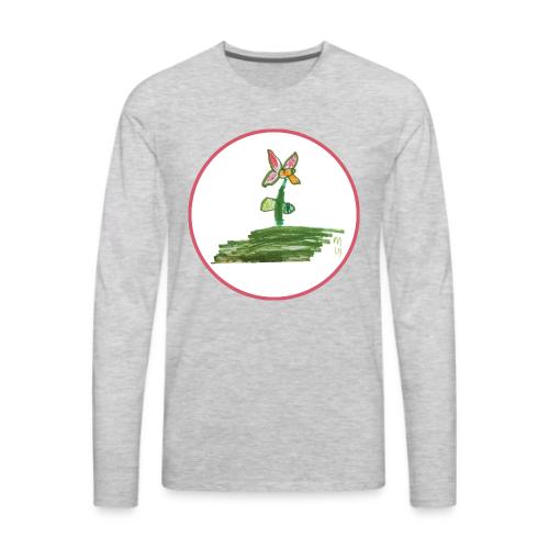 Flower and grass. - Men's Premium Long Sleeve T-Shirt
