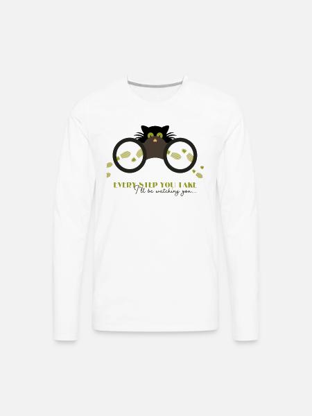 every step you take - Men's Premium Long Sleeve T-Shirt - white