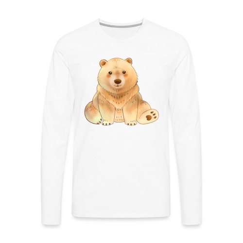 Woodland Bear - Men's Premium Long Sleeve T-Shirt