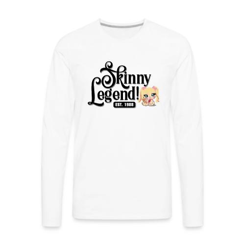 Skinny Legend_onwhite - Men's Premium Long Sleeve T-Shirt
