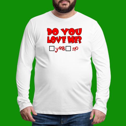 Check Yes or No - Men's Premium Long Sleeve T-Shirt
