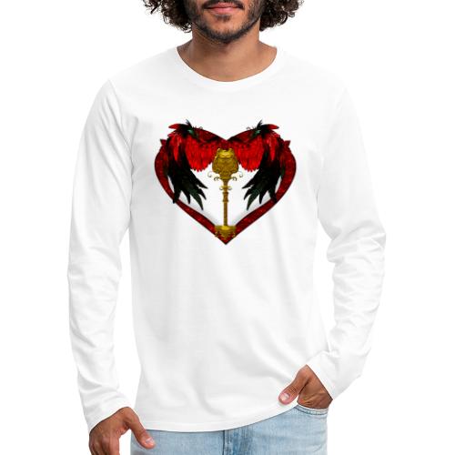 Angela's Valentine Heart - Men's Premium Long Sleeve T-Shirt