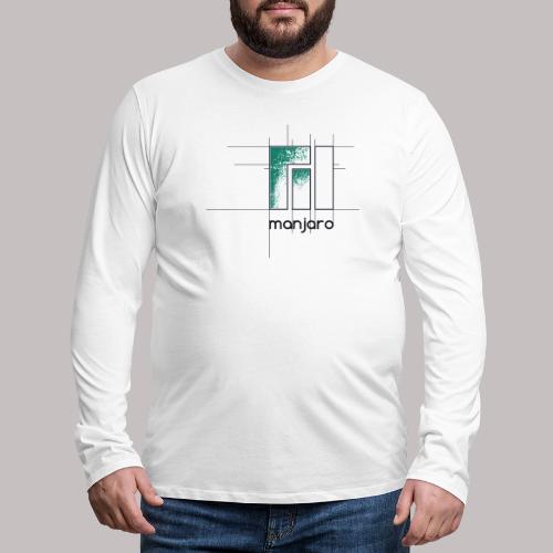 Manjaro Logo Draft - Men's Premium Long Sleeve T-Shirt