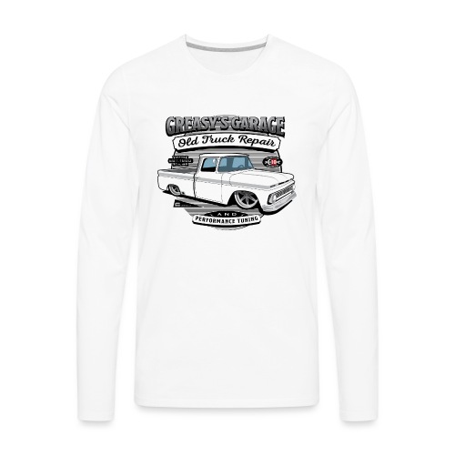 Greasy's Garage Old Truck Repair - Men's Premium Long Sleeve T-Shirt