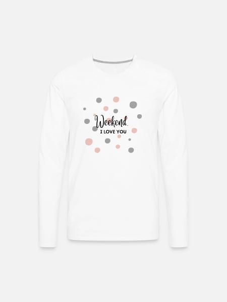Weekend - Men's Premium Long Sleeve T-Shirt - white