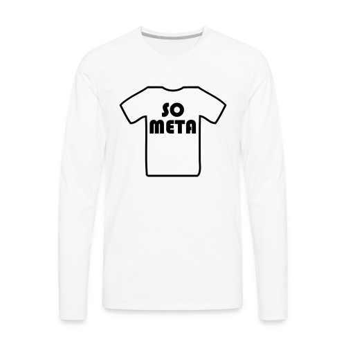 Meta Shirt on a Shirt - Men's Premium Long Sleeve T-Shirt