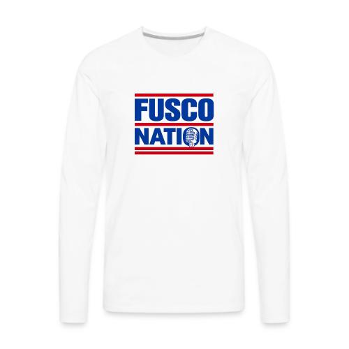 Fusco Nation with Mic (250th Show Commemorative) - Men's Premium Long Sleeve T-Shirt