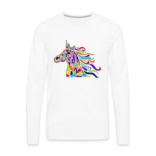 Unicorn Art Deco - Men's Premium Long Sleeve T-Shirt