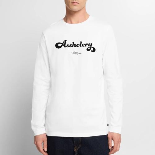 Assholery Classic Script Design - Men's Premium Long Sleeve T-Shirt