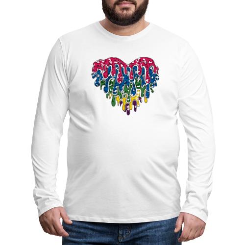 Melting Hearts - Men's Premium Long Sleeve T-Shirt