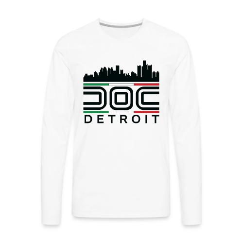 DOC-Detroit black no background - Men's Premium Long Sleeve T-Shirt
